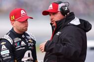 William Byron (L) and crew chief Rudy Fugle in the NASCAR Cup Series Daytona 500. Source: Getty